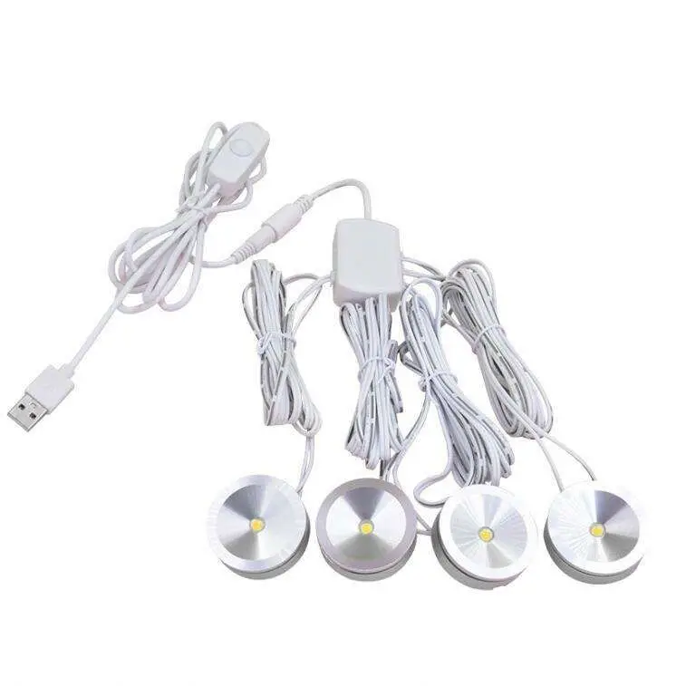 USB компьютерный блок питания кухонный шкаф с подсветкой для дома со встроенным светодиодом 5 В ультратонкие мини-прожекторы