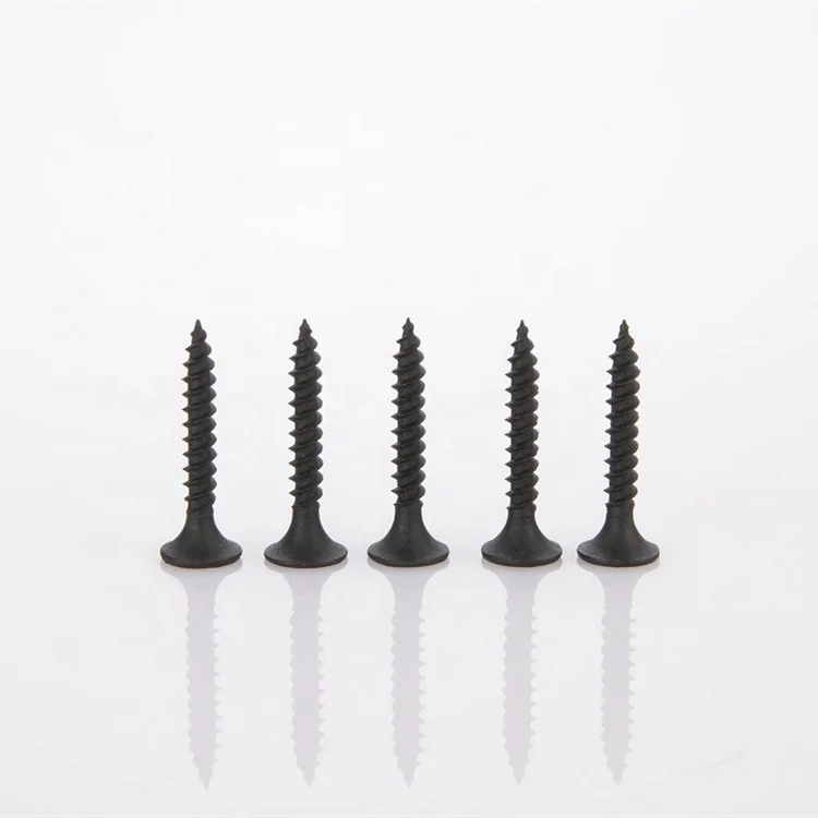 China fastener manufacturer drywall screw Gypsum screw fine course thread Black grey phosphorus