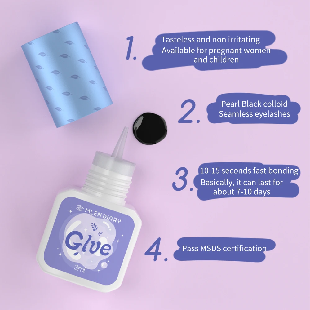 OEM diy eyelashes glue pens wholesale custom logo private label latex free waterproof eyelashes glue adhesive strip lashes glue