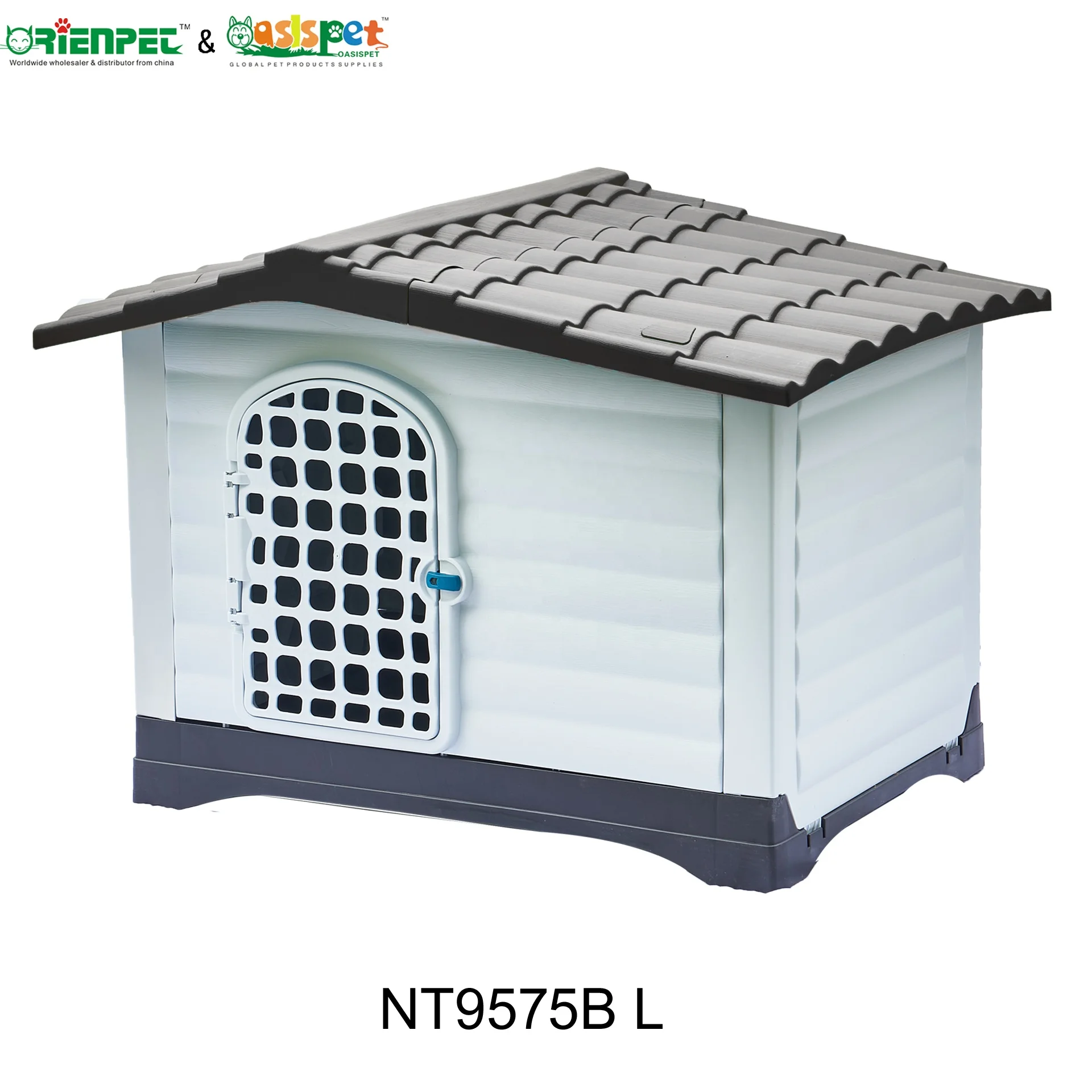 ORIENPET & OASISPET пластиковый домик для собак с пластиковой дверью NT9575B L Товары домашних