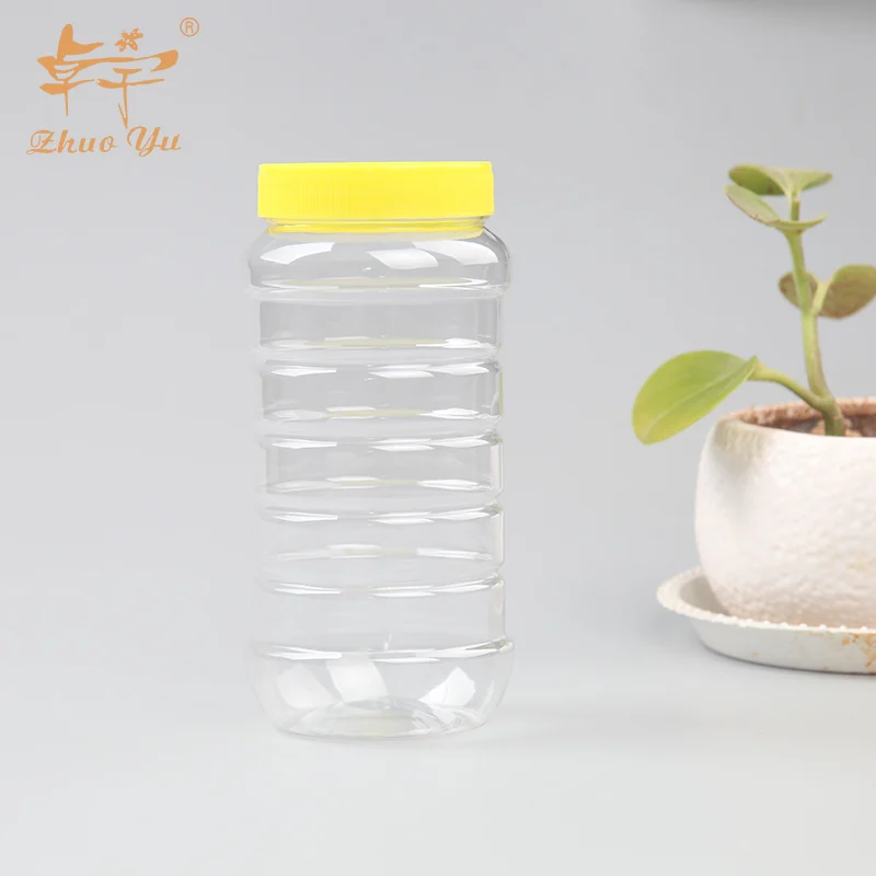 Food Grade Custom Shape Plastic Juice Container Bottle 500ml 1000ml 1500ml for Honey Cartoon Plastic Beverage Bottle Traps