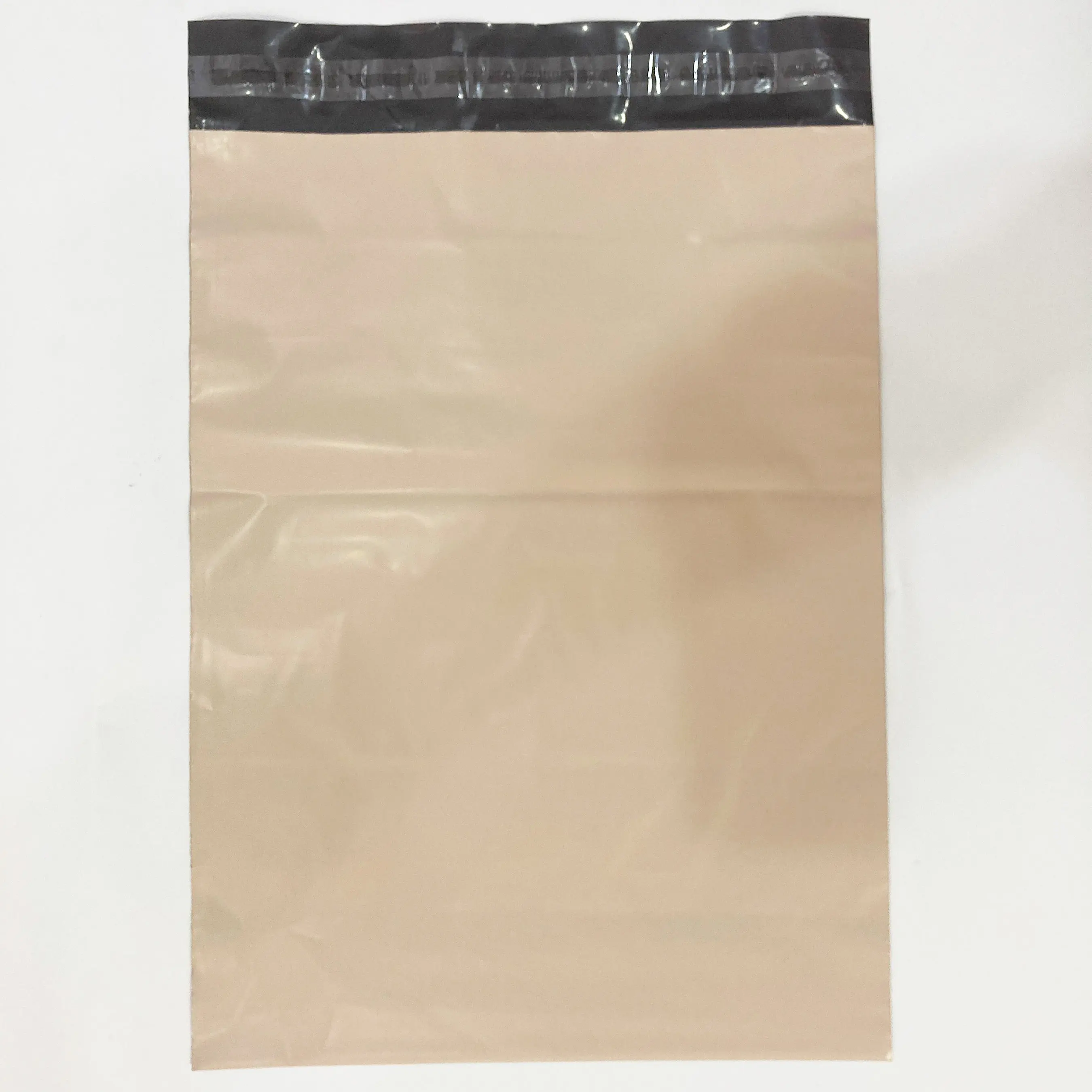 High Quality Shipping Bag Custom Clothing Brand Printing Matte Brown Metallic Poly Mailer for Clothes