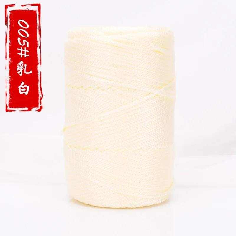 High quality 3mm 4mm 5mm colorful roll braided polyester Macrame rope