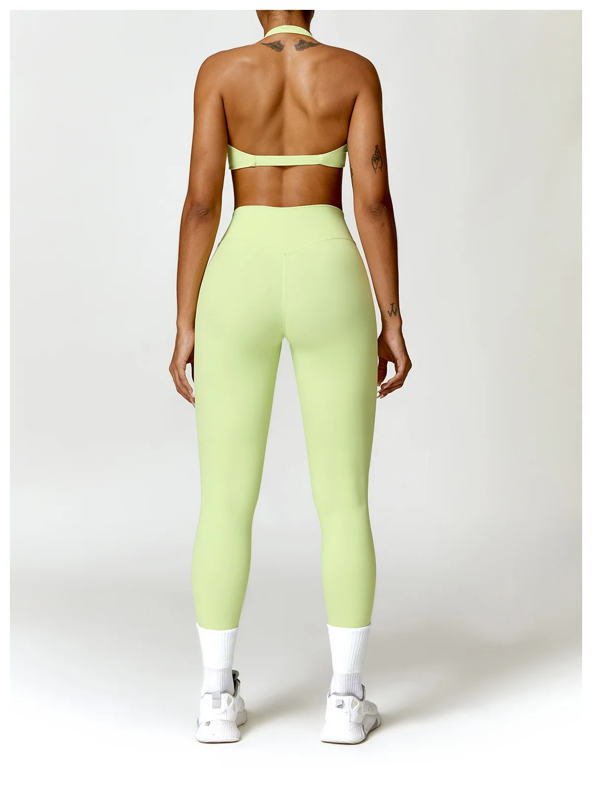 Gym Clothing Active Wear Yoga Bra And Shorts Set Halter Tight Fitting Short Top Casual Fitness Trousers Suit Yoga Sets