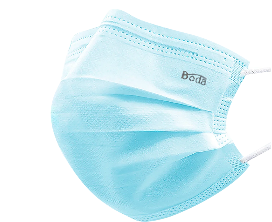 
BODA Disposable protective Face Mask 3 Ply With Non-Woven And Melt-Blown 3ply face Mask 