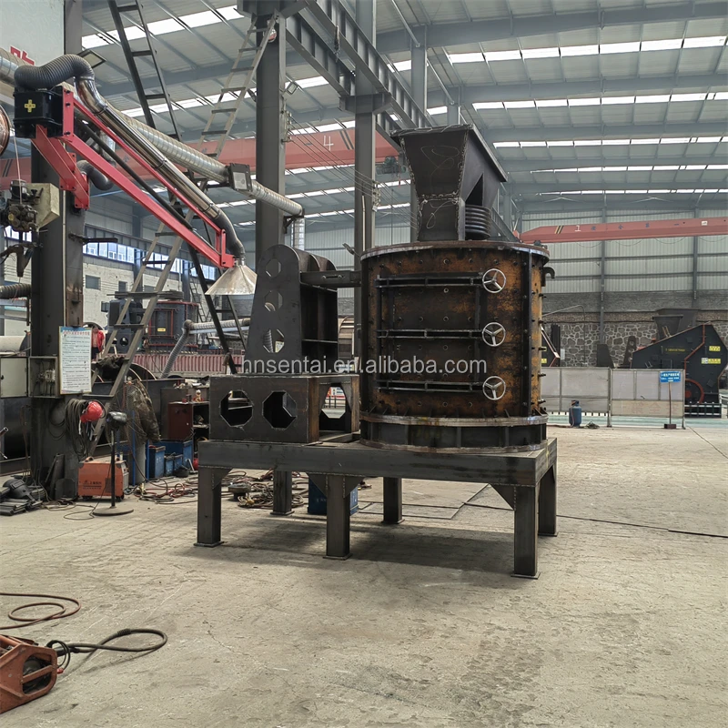 Vertical composite basalt limestone vertical axis sand making machine vertical stone sand crushing sand production line