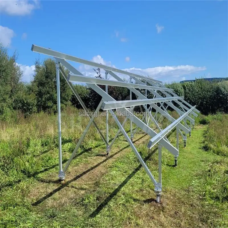 Galvanized solar power generation spiral ground pile cast-in-place pile trestle path embedded parts