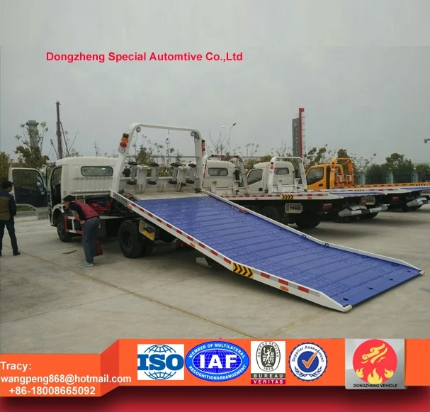 dongfeng DLK full landing wrecker truck, tow truck for sale