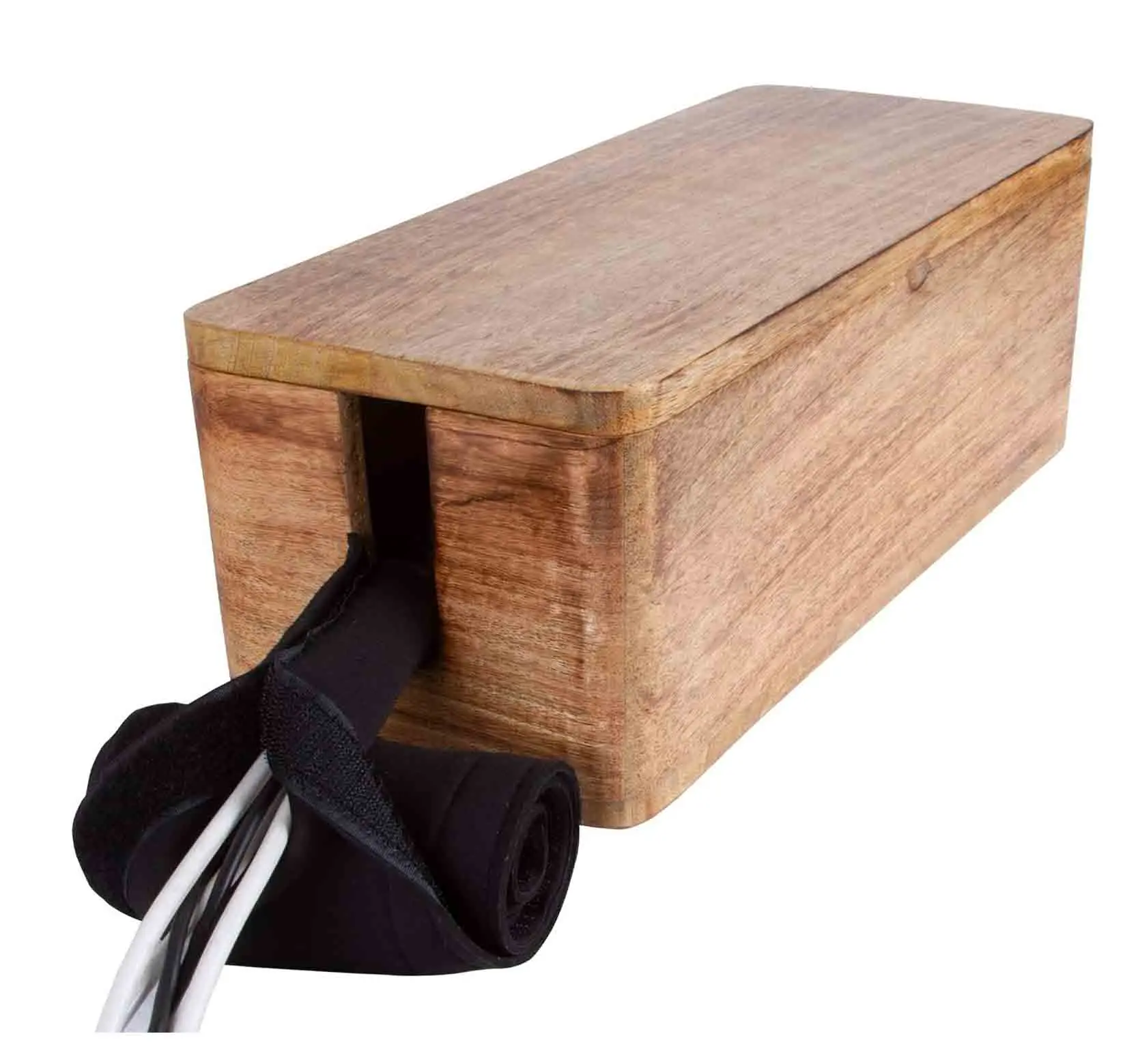 Large Cable Management Box - Cable Organizer Box and Power Strip Box for Electrical Cord Management - Desk Cord Hider