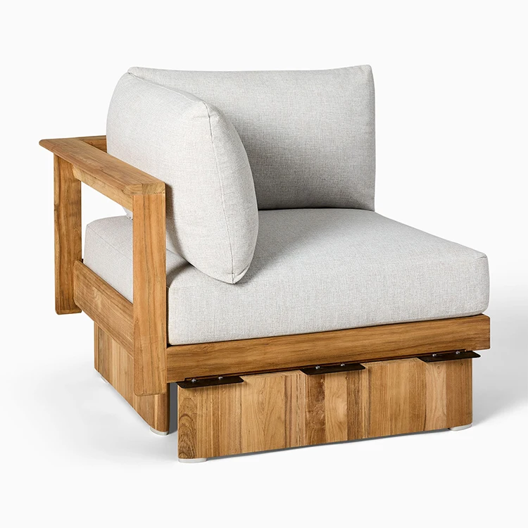 Luxury Furniture Garden Sets Solid Wood Outdoor Sofa Patio Furniture Modern Teak Garden Sofa Sets