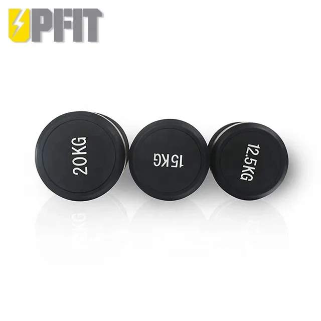 Factory Directly High Quality Cheap Professional Manufacture Tpu Urethane Dumbbell  With Customized Logo Sticker