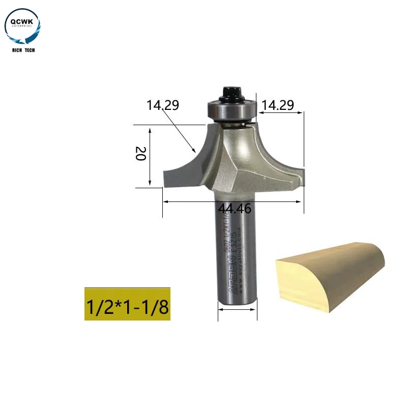 Arden Corner Round Bit 0602 woodworking CNC Router Bit Wood router bit 1/4x5/8