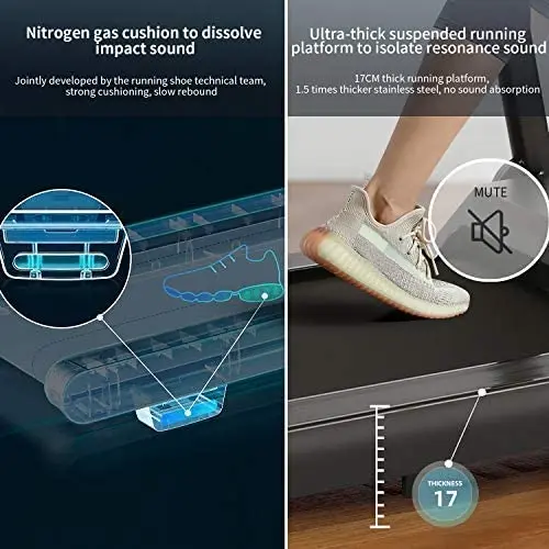 Three in one exercise and fitness machine Intelligent treadmill under multi-functional desk