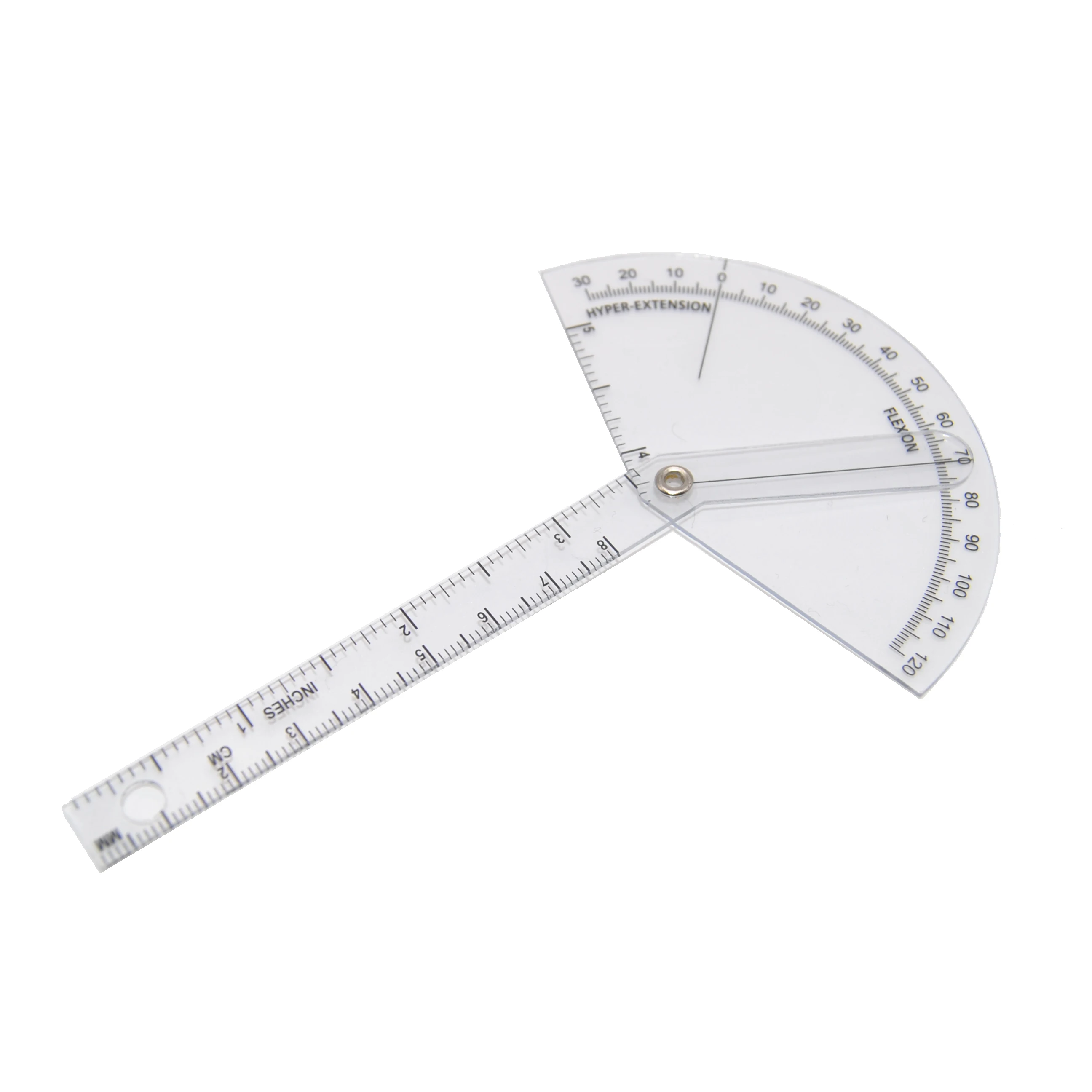 Medical 180 Degree Plastic Finger goniometer Angle Finder Protractor Manual Power Source