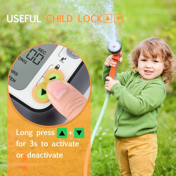 New Design Outdoor Yard Digital Automatic Irrigation Watering System Water Controller Garden Sprinkler  HCT-355