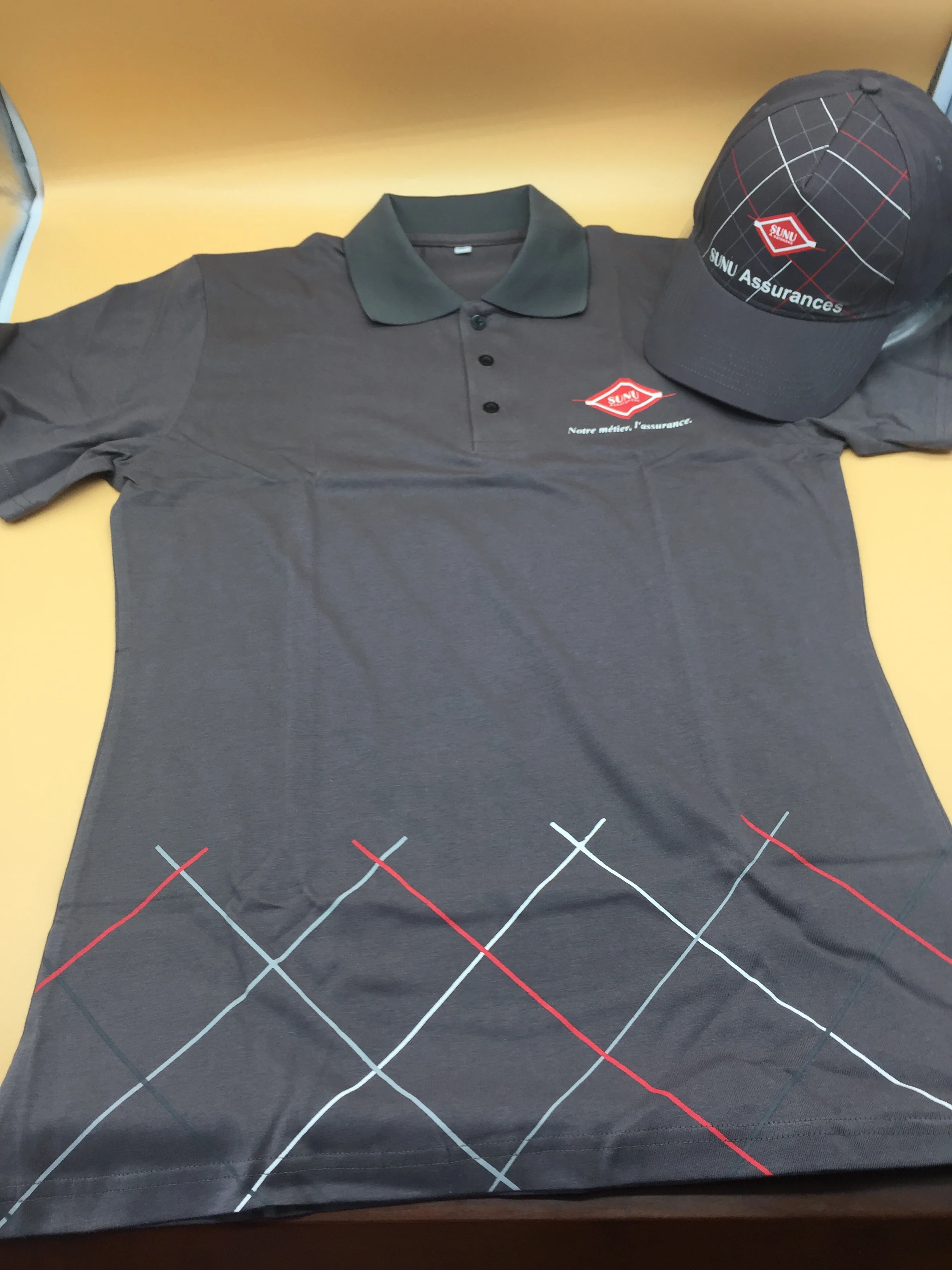 Polo Shirt & baseball hat Set, Brand gift set custom making factory caps and polo shirt