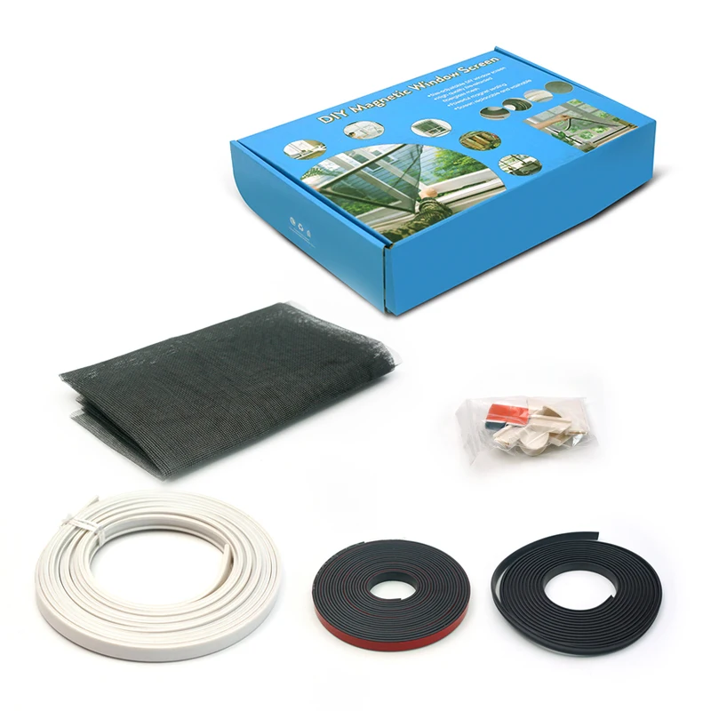 Hot sale  DIY Mosquito Net Mesh Home Window Screen Removable&Washable Window Fly Screen Mesh