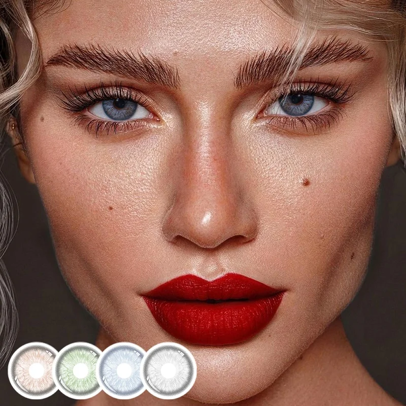 Freshlady Monthly Daily Sharingan Contact Lenses Own Logo Clear Contact Lenses Natural Eeye Color Contact Lens