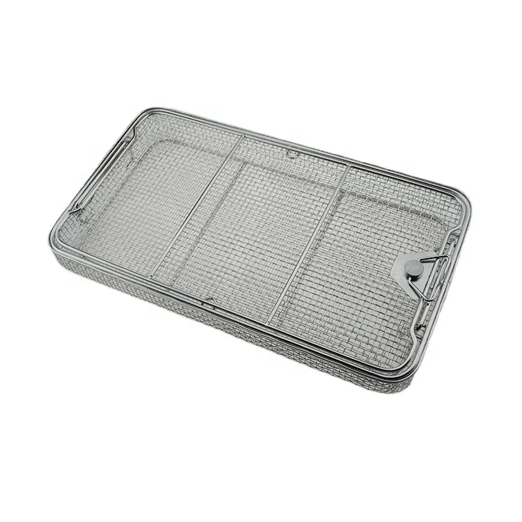 Food grade 325 x 530mm stainless steel wire mesh basket for baking
