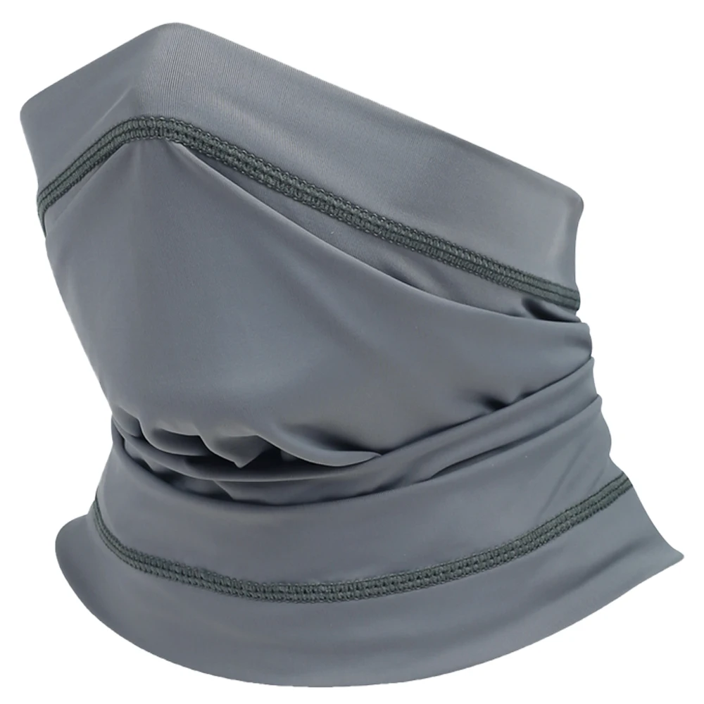 New Product Launch Charcoal Gray 43g Lightweight Polyester Material Anti Uv Face Cover for Sports