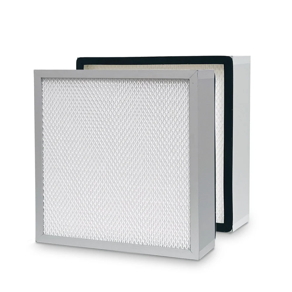Customized Gelseal Hepa Filter H13 Minipleat For HVAC Cleanroom Hospital Ventilation