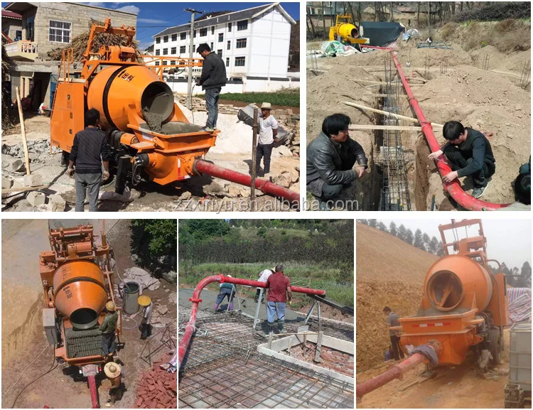 Hot sale 40m³ Concrete Mixing Pump JBS series diesel concrete machine  for road project small construction concrete mixer pump