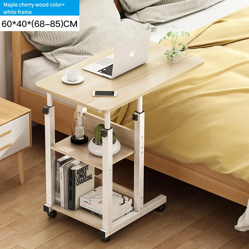 Складной стол выдвижной Многофункциональный компьютерный Настольный мобильный Рабочий с шкивом