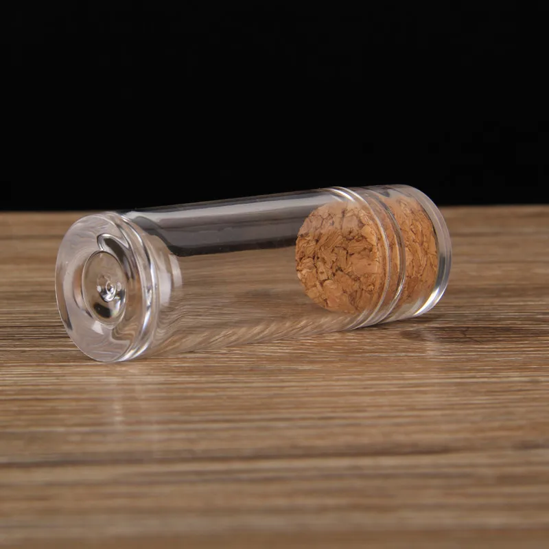 1g saffron bottle small plastic tube with cork lid