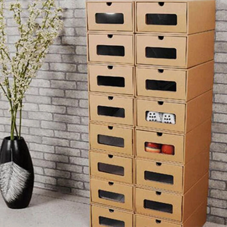 Large cardboard shoe packaging box hardboard paper shoe box luxury shoe boxes with custom logo