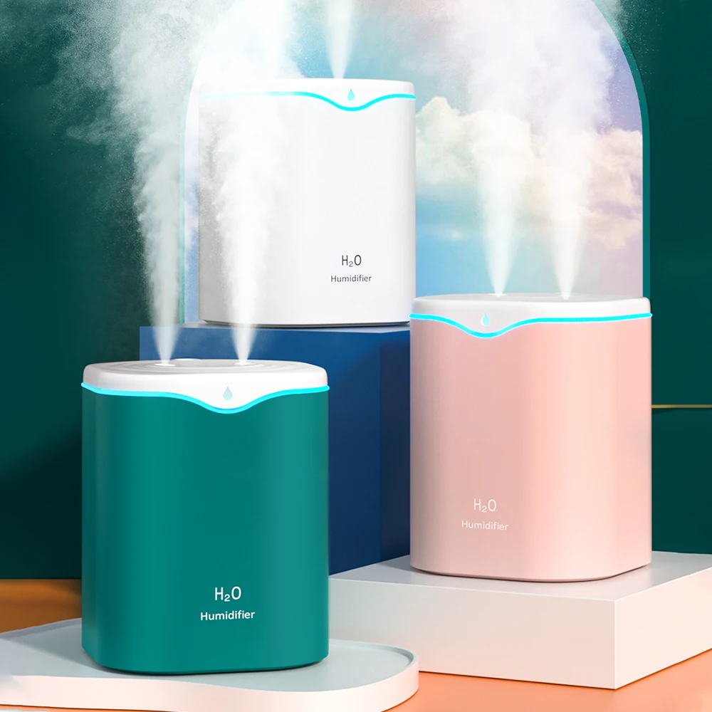 2024 New Popular Shopping Mall Aroma Diffuser Double Spray Air Humidifier Ultrasonic Aromatherapy Diffusers 2000ml Big Capacity