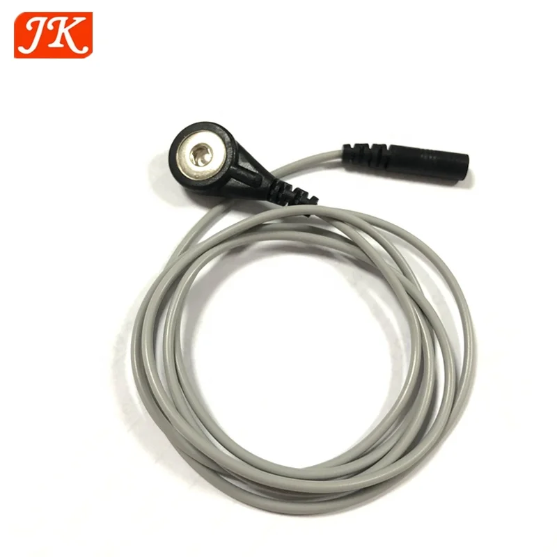 Jinke 3.9mm snap electrode cable digital ems lead wire tens electrodes cable for tens ems machine