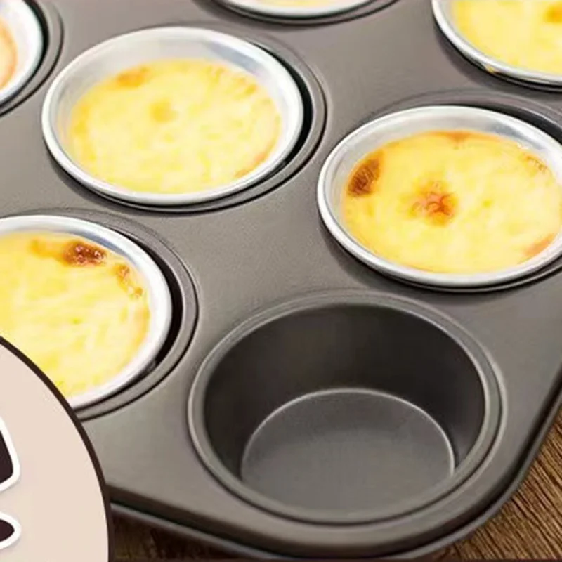 High Quality Aluminum Egg Tart Mold Baking Pudding Pastry Molds