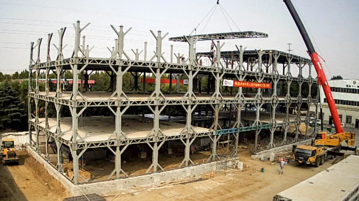 Multi functional large industrial factory plant workshop logistics warehouse Manufactured High standard steel structure building