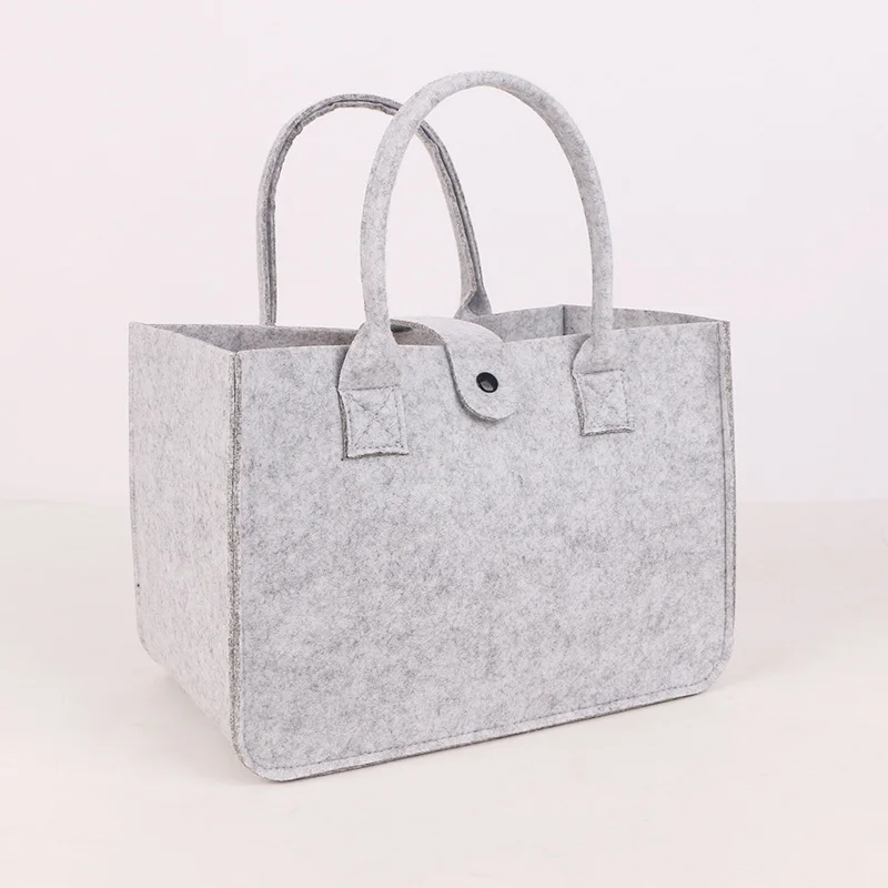 Port Authority luggage-and-bags Medium Felt Tote Felt Charcoal/Felt Grey