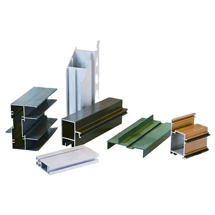 Customized Caravan Door Anodized Gold And Titanium Color Type Aluminum Profile For Doors