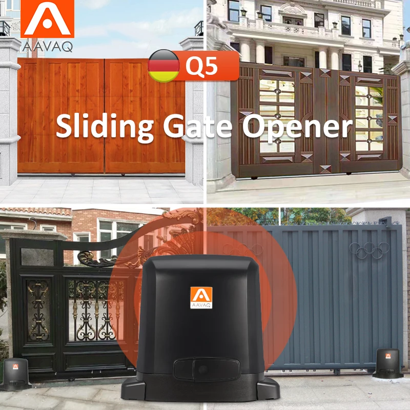 AAVAQ Q5 220V Automatic Gate Motor 500KG Sliding Garage Door Gate Opener