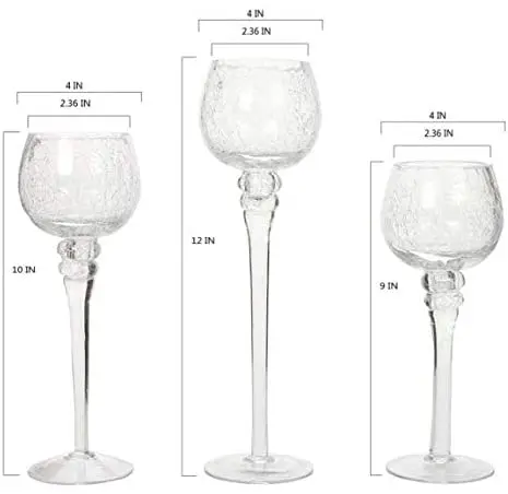 
Оптовая торговля ремесло стеклянная свеча банка на заказ прозрачный хрустальный чайный свет подсвечник украшение дома 