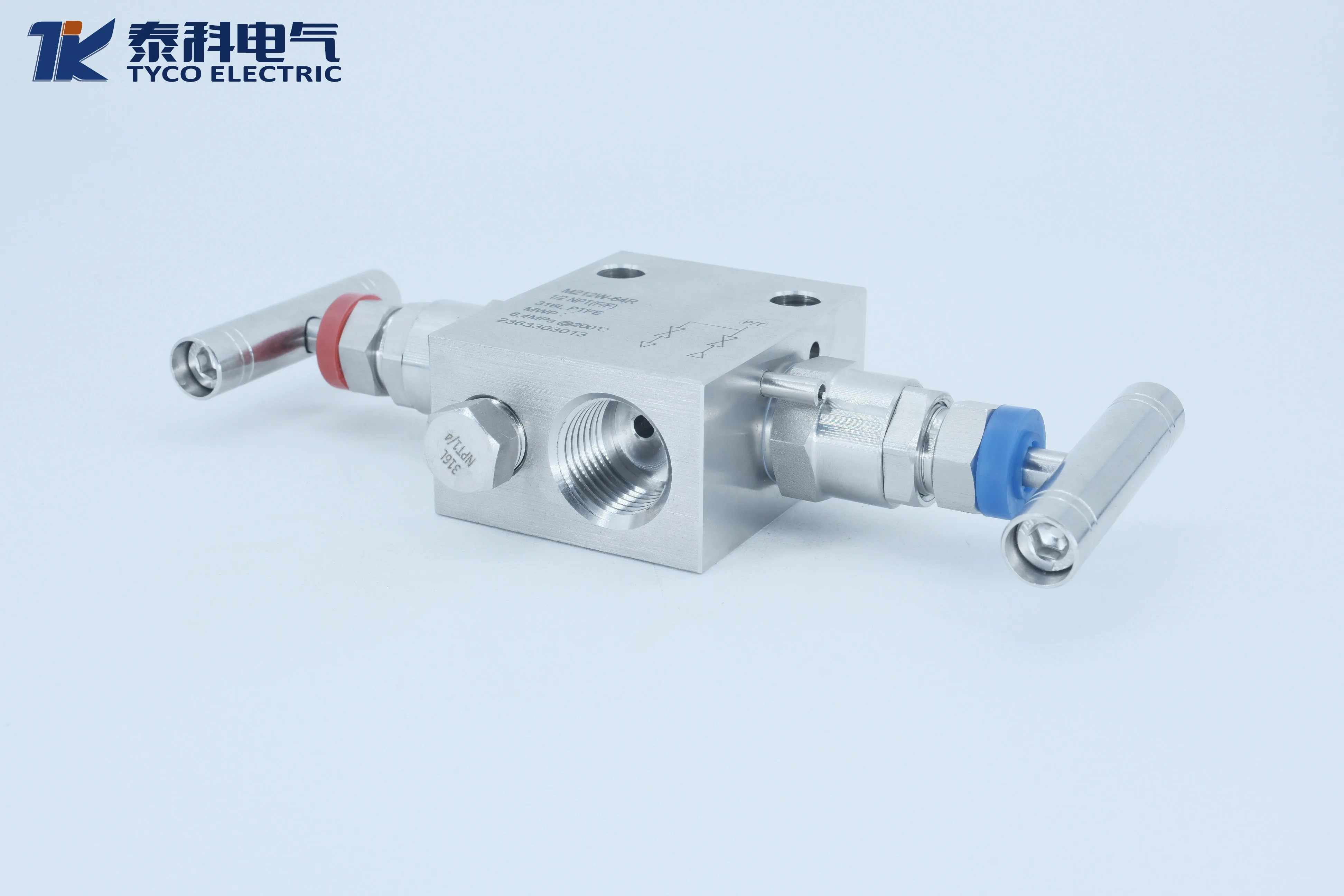 Integrated two valve group pressure gauge pressure transmitter dual valve group EF-3 two valve group with installation hole