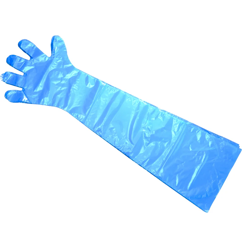 HDPE Dressing Gutting Gloves Veterinary Shoulder Extra Long Hunting Field Gloves 36 Inches Poly Disposable Gloves for Field