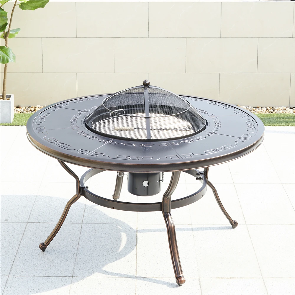 Multifunctional outdoor casual picnic Barbecue Aluminum Table Dew Barbecue table