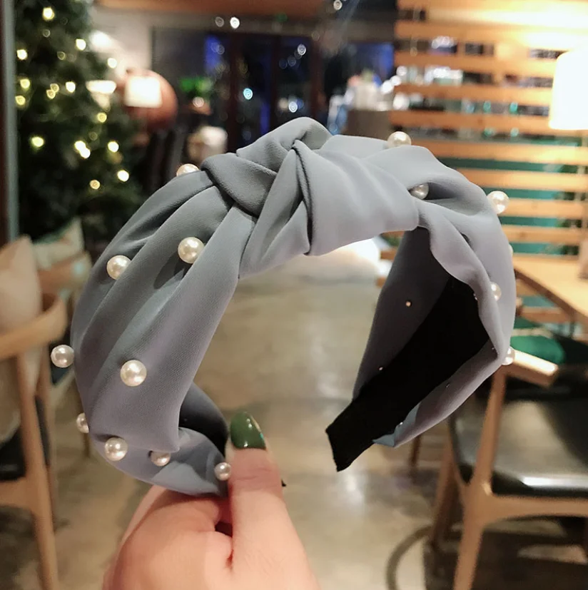 100 take a pearl hair hoop lovely outside wearing a Korean headband hair card adult female net red simple headband