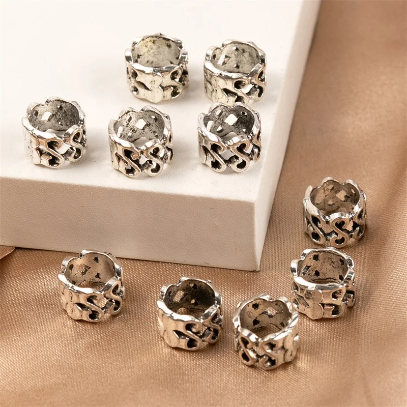 Ruyan Ladies Fashion Hair Accessories Ethnic Style Hair Rings Hollow Out Circle Dirty Braid Buckles Hair Ornaments