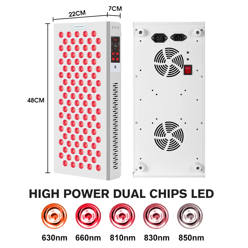 DL 100 сенсорный экран двойной чип инфракрасный свет панель Multi Spectrum 610nm 630nm 810nm 830nm 850nm красный терапевтическая