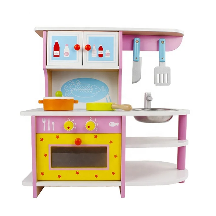 Wholesale Modern Comfort Mini Mother Garden Child Pretend Play Miniature Wooden Kitchen Toy Accessories Sets For Baby