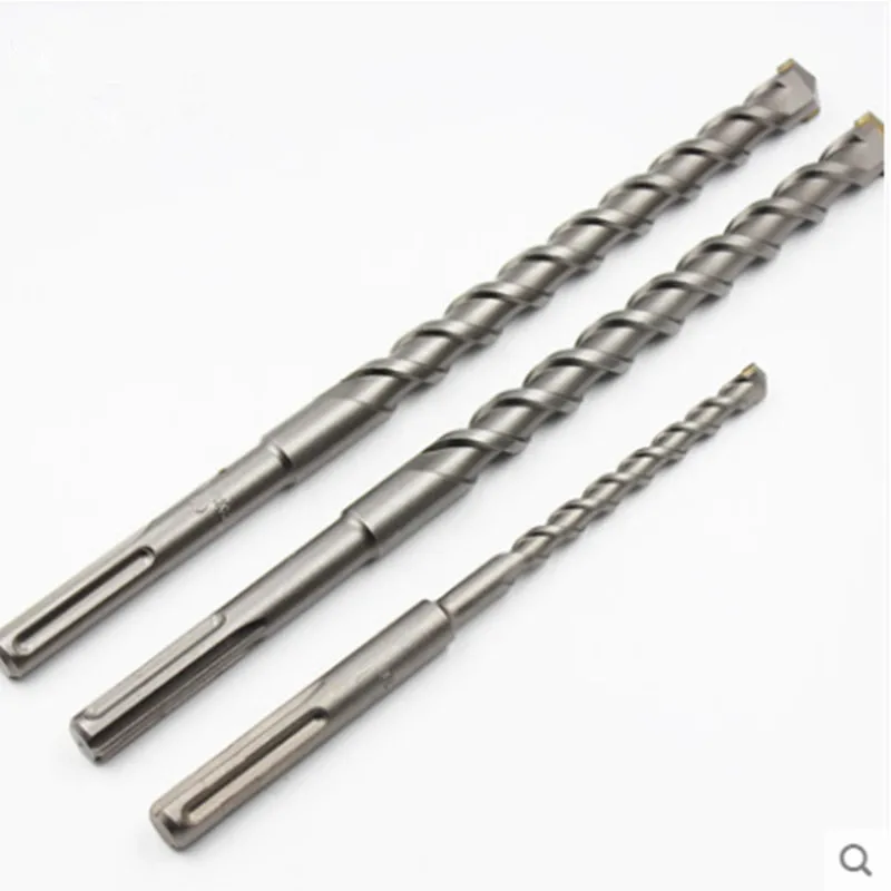 Cross Tip OEM ODM SDS MAX Electric Hammer Drill Center Drill Bit YG8C Tungsten Carbide Tips 40cr Steel Milled Masonry Drilling