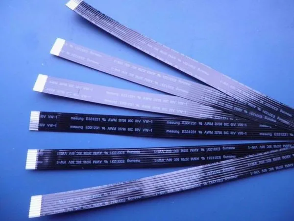 0.5mm 51pin lvds cable with magnet coil and acetate cloth for EMI interfere