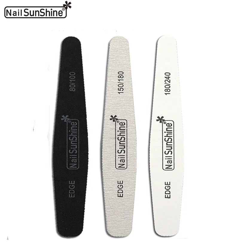 
Professional factory 10years diamond nail file double sided emery board nail file black sanding files zebra gray nail file 
