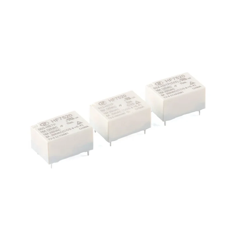 Power Relay HF7520 DC 5V 12V 24V 4Pin Small High Power Relay HF7520-005-HSTP HF7520-012-HSTP HF7520-024-HSTP