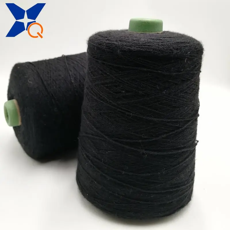 touchscreen black Nm26/2ply 5% carbon inside staple fiber blended 95% bulky acrylic for knitting