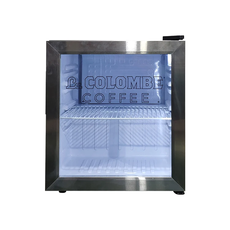 Meisda SC52 52L Customized Mini Refrigerator Portable Stainless Steel Display Cooler with Electric Compressor